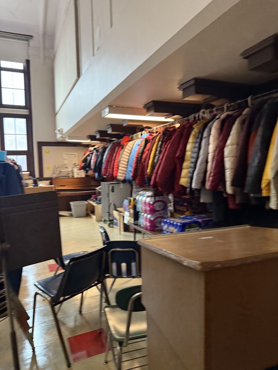Coats and basics gathered for Detroit K-5 classrooms